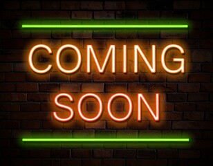 Obraz premium Neon sign on brick wall (1)