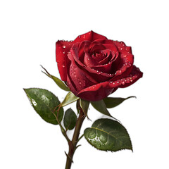 Single red rose