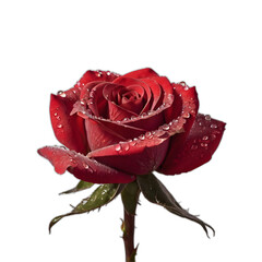 Red rose isolated 