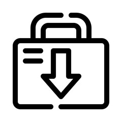 Luggage line icon