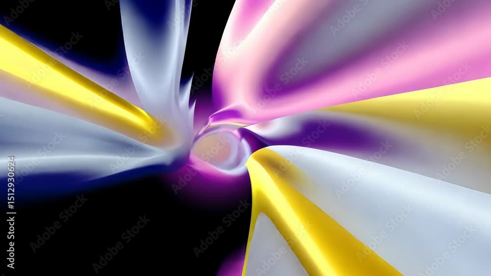 Poster abstract colorful light effects with dynamic flowing motion