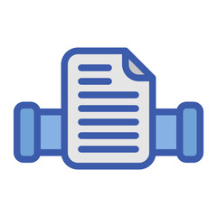 Data Pipeline Flat Icon