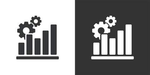 Growth icon. Solid glyph series icon