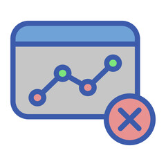 Underfitting Flat Icon