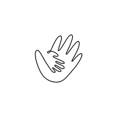 Father Day hand silhouette 