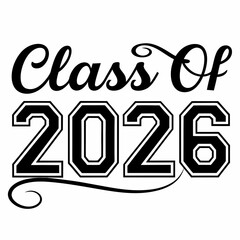 Class of 2026 Modern Bold Script & Block Font