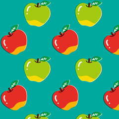 りんご　テキスタイル