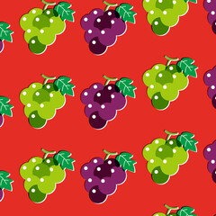 ぶどう　テキスタイル