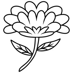 vector illustration of a flower plant