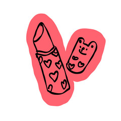 Fototapeta premium Lipstick illustration