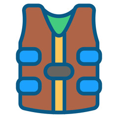 Life jacket Flat Icon