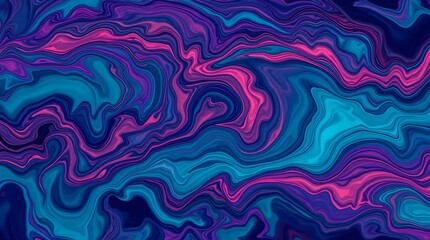 Fototapeta premium A vibrant abstract background featuring swirling, flowing, and overlapping lines in shades of blue, pink, and purple, creating a mesmerizing and dynamic effect