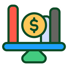 Finance stabil Flat Icon