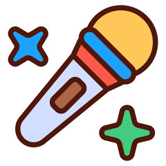Mic party Flat Icon