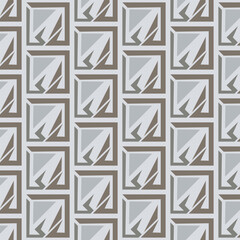Seamless pattern with monochrome geometric elements