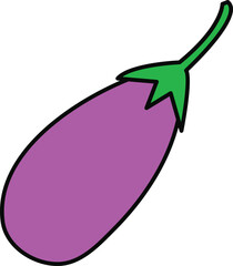eggplant on a white background