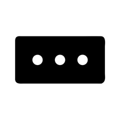 horizontal three dot menu icon design