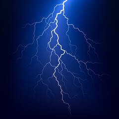 lightning over the sea