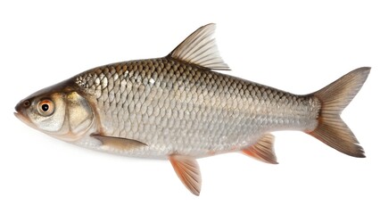 borax lake chub isolated on white background