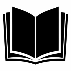 Open book icon graphic design element isolated on white background