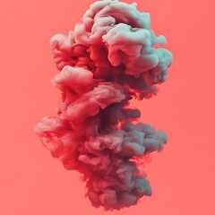 Abstract ink cloud explosion
