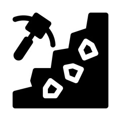 Mining glyph icon