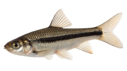 Obraz premium Blackside dace isolated on white background side view