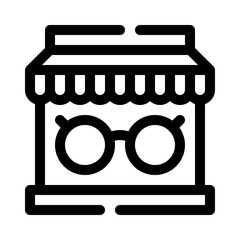Optical shop line icon