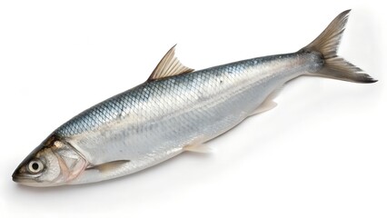 Obraz premium High resolution arctic cisco fish isolated on white background