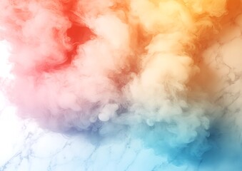 Colorful smoke on marble