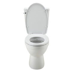 white toilet bowl isolated on white background, PNG, modern toilet PNG, toilet cutout, white toilet PNG, clean toilet bowl, toilet side view, toilet front 