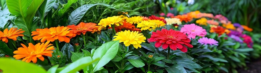 Vibrant flower display