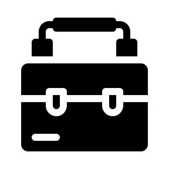 Briefcase glyph icon