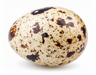 Quail egg isolated on white background 