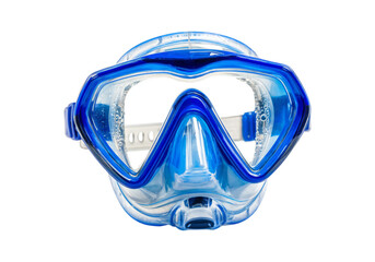 Blue diving mask snorkeling gear underwater equipment water sports