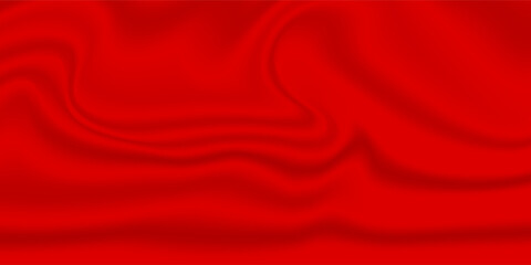 Elegant Red silk satin vector background. Red luxury silk cloth or satin texture with copy text space. Luxury trendy background
