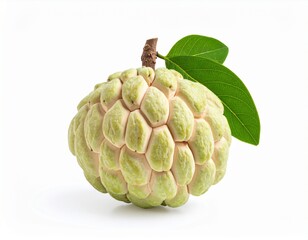 Fototapeta premium Beautiful Custard apple isolated on white background 
