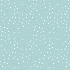 Blue Background with White Watercolor Dots, Seamless blue Watercolor Polka Dot Pattern, A cheerful seamless pattern featuring soft white watercolor dots on a vibrant blue background.