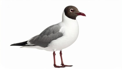 Obraz premium Laughing gull isolated on white background 