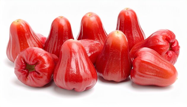 Rose apples or chomphu isolated on white background 