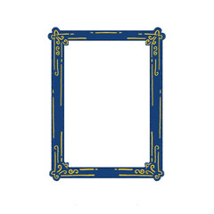 Elegant Rectangular Vintage Frame with Ornate Design