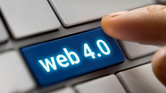 "Web 4.0", symbolizing the future internet evolution