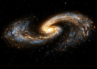 Spiral galaxy in deep space (5)