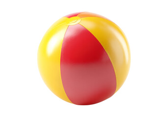 Red and yellow beach ball summer fun inflatable toy
