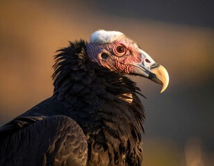Close-up profile of a vulture (1)