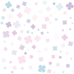 Delicate Floral Pattern with Pastel Flowers