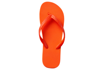 Bright orange summer flip flop sandal beach footwear