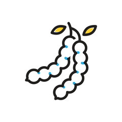 Multi color icon for tamarind