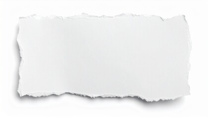 Torn paper isolated on white background 