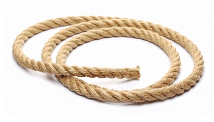 Obraz premium Rope isolated on white background